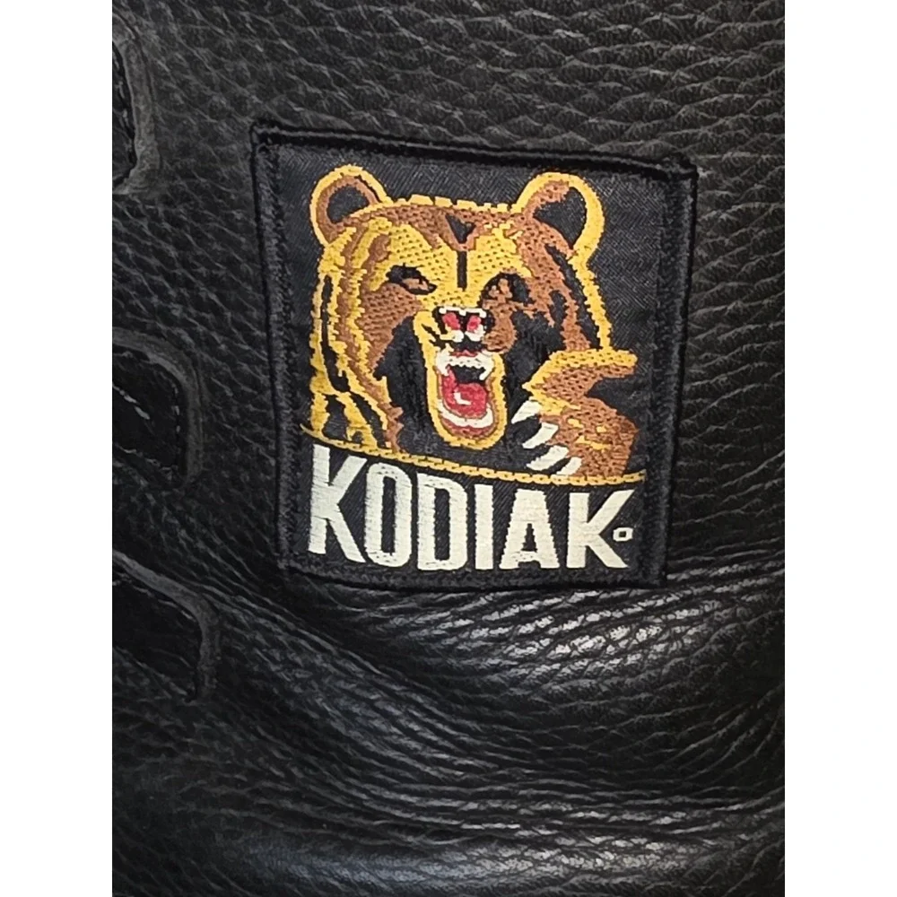 Kodiak Canada's Boot Mens Black Leather Rubber Winter Snow Duck Boots Lug Sole